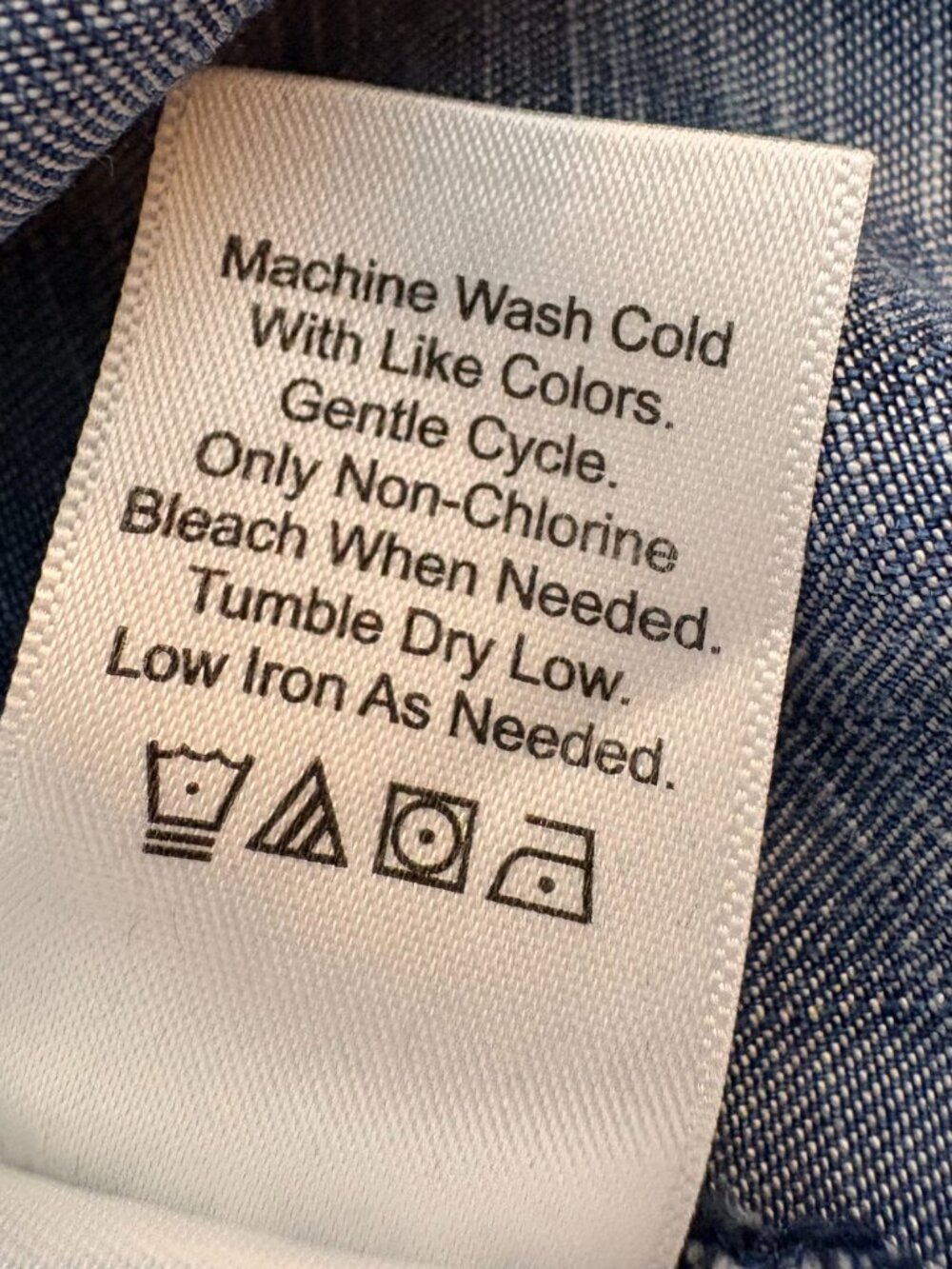 Coldwater Creek Tencel Denim 3/4 Dolman Button Sleeve Shirt Large - Picture 5 of 10